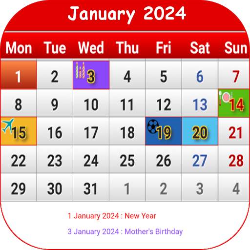 Tunisia Calendar 2024 2.0.2