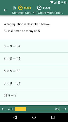 Common Core Math 4th Grade скриншот 3