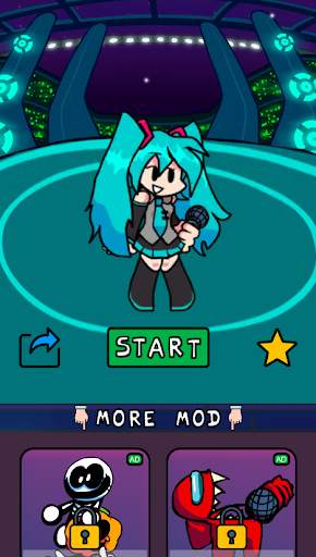 Hatsune Miku FNF Mod Test screenshot 1