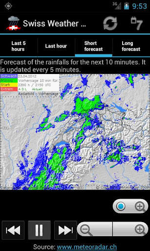 Swiss Weather Radar 2 تصوير الشاشة