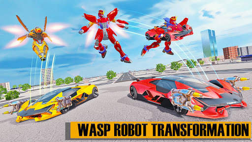 Bee Robot Car Game - Robot Transforming Games screenshot 4