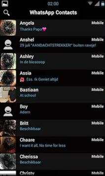 whatapp new theme black for android скриншот 2