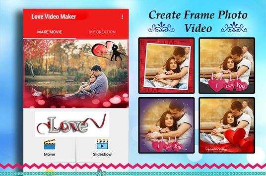 Love Photo Video Movie Maker स्क्रीनशॉट 3
