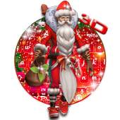 3D Christmas Santa Keyboard Theme 10001002