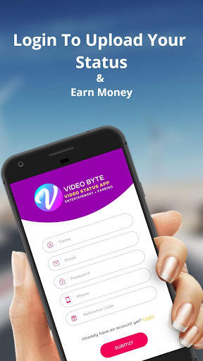 VideoByte - Free Short Videos, Status & Earn Money screenshot 2