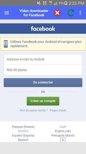 Video downloader for Facebook screenshot 1