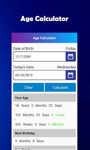 Age Calculator(Date to Date calculator) screenshot 2