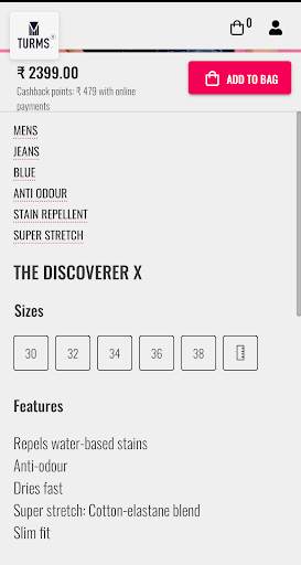 Turms Online Intelligent Apparel Shopping App screenshot 5