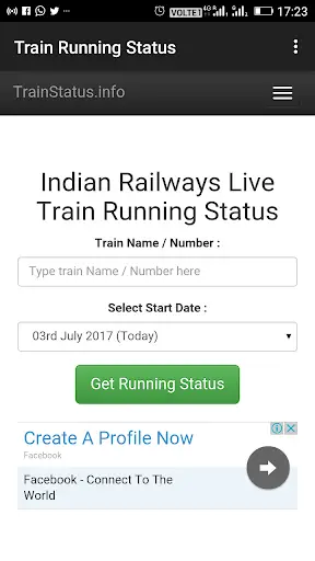 Live Train Running Status Online screenshot 1