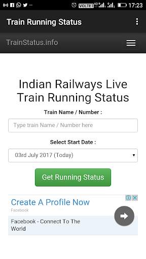 Live Train Running Status Online screenshot 1