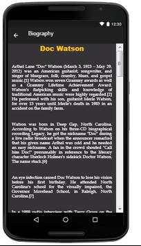 Doc Watson Lyrics Music screenshot 3