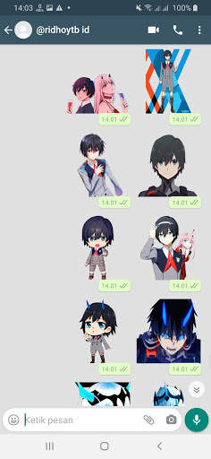 Sticker Wa Darling in the Franxx For WAStickerApps screenshot 4