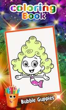 Bubble Guppies Coloring book Drawing Game screenshot 4
