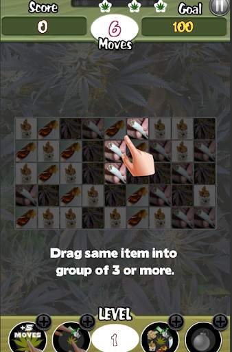 Cannabis Candy Match 3 Game screenshot 2