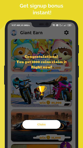 Giant Earn - Play Free Games and Earn Money Daily screenshot 2