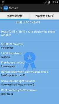 Cheats Sims Ultimate screenshot 3