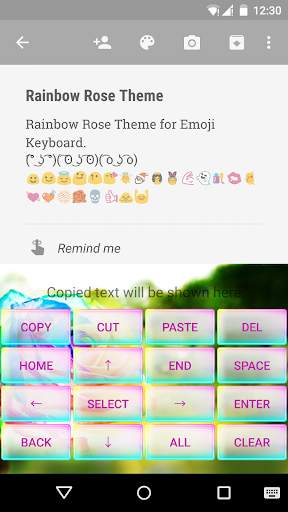 Rainbow Rose Emoji Keyboard screenshot 3