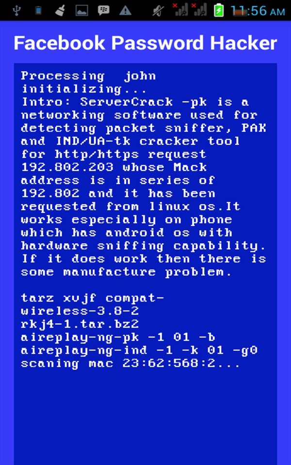 Fb Password Hacker (Prank) screenshot 11