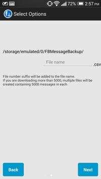 Message Backup for facebook screenshot 3