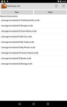 NoteCase Lite screenshot 1