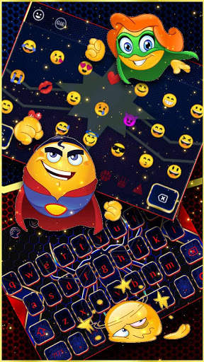 Amazing Superhero Keyboard Theme screenshot 3