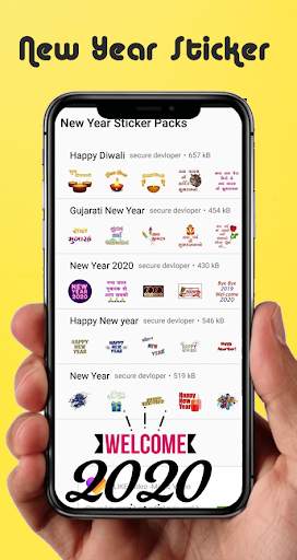New Year Sticker for Whatsapp 2020 - WAStickerApps screenshot 1
