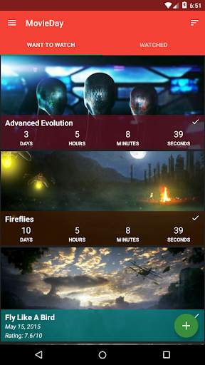 MovieDay Countdown Movie List screenshot 1