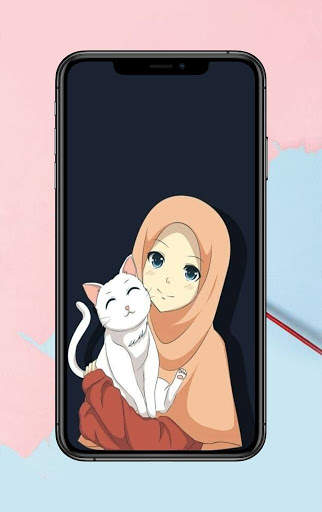 Hijab Kartun Wallpaper screenshot 4