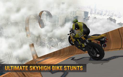 เมกะ Ramp Stunts จักรยาน - จักรยาน จำลองการแข่งรถ screenshot 2