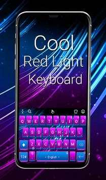 Classic Pink blue Light Keyboard Theme screenshot 1