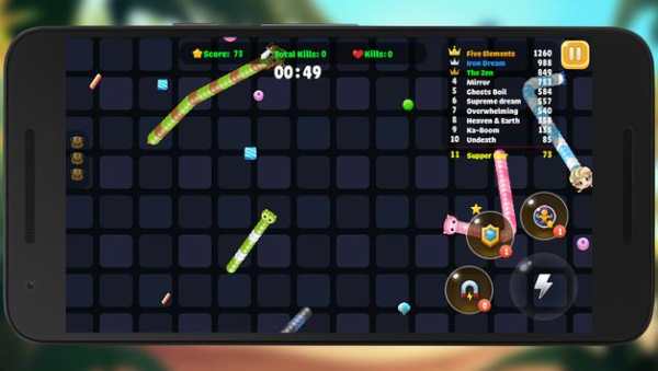 Worms Snake Zone Eats Candy screenshot 4