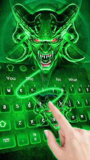 Devil Skull Scary Evil Keyboard Theme screenshot 1