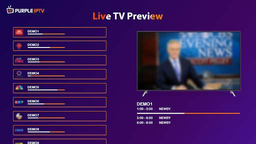 IPTV Smart Purple Player - No Ads screenshot 2