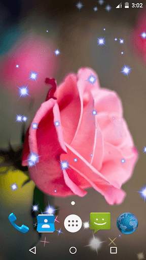 Pink Roses Live Wallpaper screenshot 2