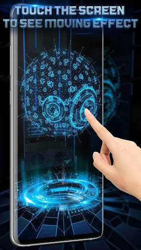 3D Tech Earth Wallpaper स्क्रीनशॉट 3
