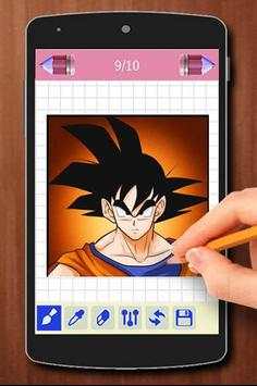 Learn to Draw Dragon Songoku Ballz Characters screenshot 2