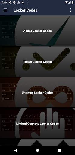 Locker Codes screenshot 2