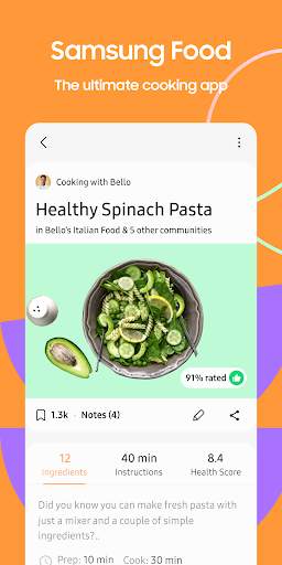Samsung Food: Meal Planning screenshot 1