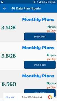 Free 4G Data Plan Nigeria 2019 screenshot 6