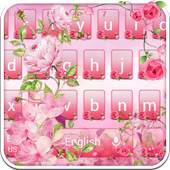Spring Flowers Rose Keyboard 10001002