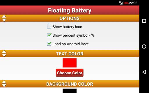 Floating Battery Percentage % screenshot 6