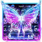 Smoke Butterfly Keyboard Theme 10001006