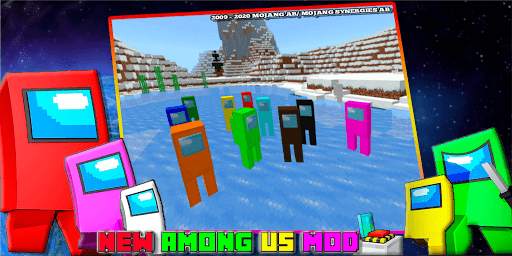 Among Us 3 Mod for MCPE & Impostor TR Skins 2021 screenshot 3