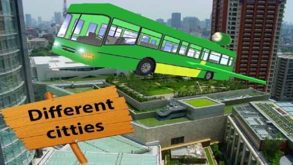 Grand City Flaying Bus Simulator 3D 2018 screenshot 2