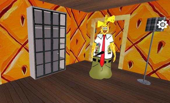 neighbor siren Sponge head Escape : granny scary screenshot 2