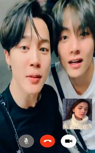 BTS Call You! Fake Video Call & Wallpaper screenshot 1