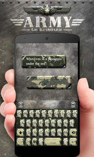 Army GO Keyboard Theme & Emoji screenshot 1