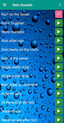 Rain sounds sleep ringtones 1 تصوير الشاشة