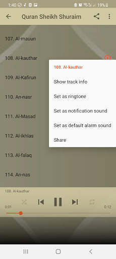 Quran Sheikh Shuraim screenshot 6
