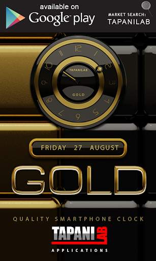 Next Launcher Theme black gold screenshot 4